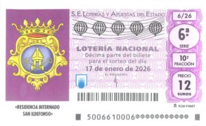 Lotería Nacional Sábado (12€) 17/01/2026
