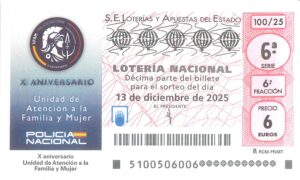 Lotería Nacional Sábado (6€) 13/12/2025