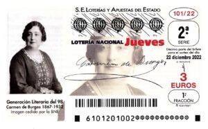 Lotería Nacional Jueves (3€) 22/12/2022