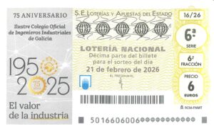 Lotería Nacional Sábado (6€) 21/02/2026