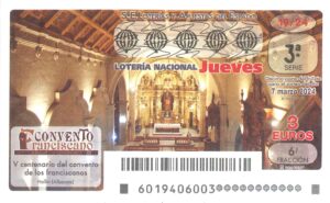 Lotería Nacional Jueves (3€) 07/03/2024