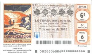 Lotería Nacional Sábado (6€) 07/03/2026