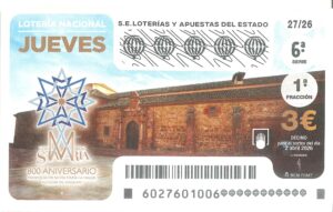 Lotería Nacional Jueves (3€) 02/04/2026