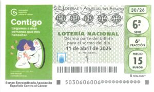 Lotería Nacional Sábado (15€) 11/04/2026