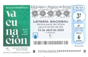 Lotería Nacional Sábado (6€) 13/04/2024