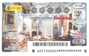 Lotería Nacional Jueves (3€) 20/04/2023