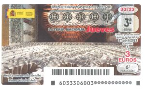 Lotería Nacional Jueves (3€) 27/04/2023