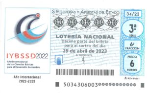 Lotería Nacional Sábado (6€) 29/04/2023