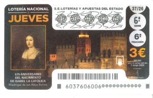 Lotería Nacional Jueves (3€) 07/05/2026