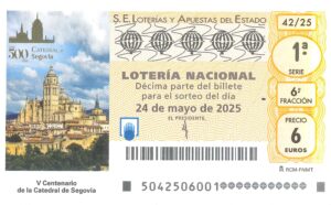 Lotería Nacional Sábado (6€) 24/05/2025