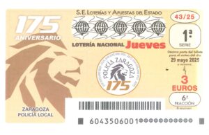 Lotería Nacional Jueves (3€) 29/05/2025