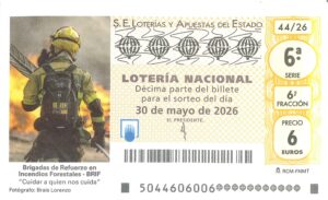 Lotería Nacional Sábado (6€) 30/05/2026