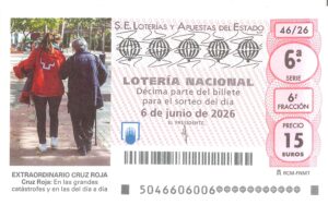 Lotería Nacional Sábado (15€) 06/06/2026