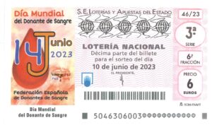 Lotería Nacional Sábado (6€) 10/06/2023