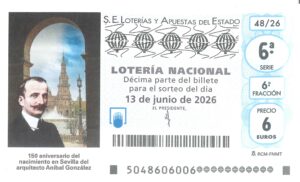 Lotería Nacional Sábado (6€) 13/06/2026