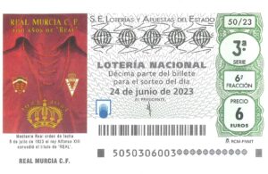 Lotería Nacional Sábado (6€) 24/06/2023