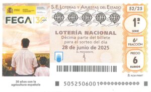 Lotería Nacional Sábado (6€) 28/06/2025