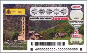 Lotería Nacional Jueves (3€) 08/07/2021