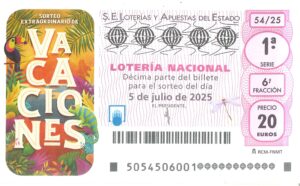 Lotería Nacional Jueves (3€) 10/07/2025