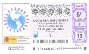 Lotería Nacional Sábado (15€) 11/07/2026