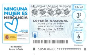 Lotería Nacional Sábado (6€) 22/07/2023