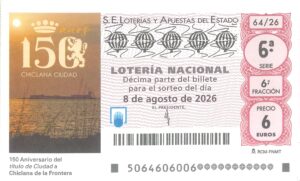 Lotería Nacional Sábado (6€) 08/08/2026