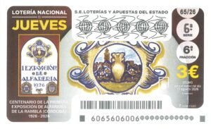 Lotería Nacional Jueves (3€) 13/08/2026