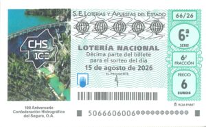 Lotería Nacional Sábado (6€) 15/08/2026