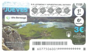 Lotería Nacional Jueves (3€) 25/09/2025