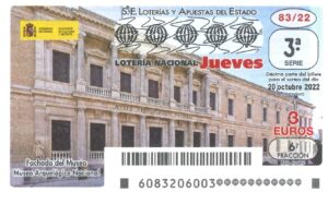 Lotería Nacional Jueves (3€) 20/10/2022