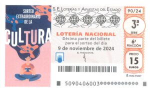 Lotería Nacional Sábado (15€) 09/11/2024