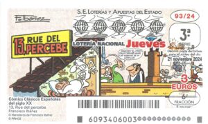 Lotería Nacional Jueves (3€) 21/11/2024