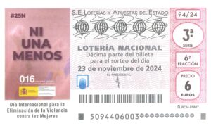 Lotería Nacional Sábado (6€) 23/11/2024