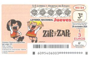 Lotería Nacional Jueves (3€) 28/11/2024