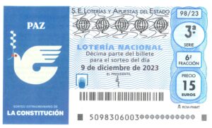 Lotería Nacional Sábado (15€) 09/12/2023
