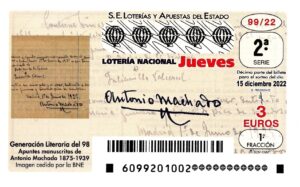 Lotería Nacional Jueves (3€) 15/12/2022